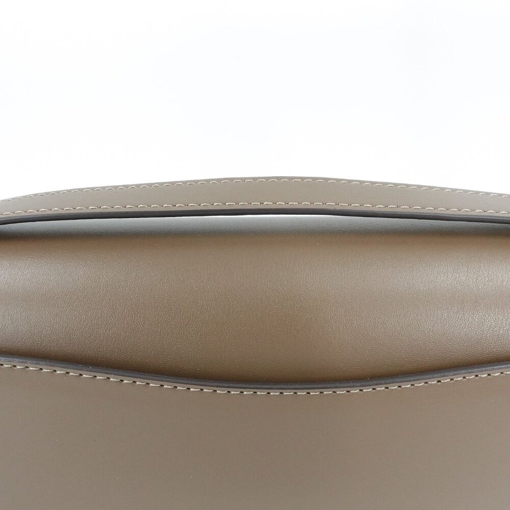 Coach Bandit Leather Shoulder Bag Dark Stone Gray OS - Picture 8 of 12